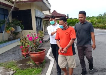 Pelaku MR (35) warga Kp. Menjelang baru Kel Menjelang Kec. Muntok Kab. Bangka Barat
