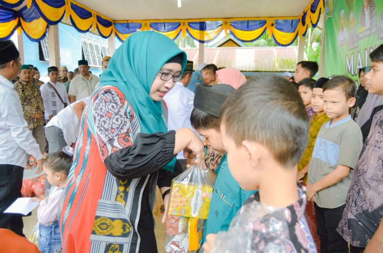 Badan Amal Gampong Alue Keureunyai Kecamatan Banda Baroe Aceh Utara gelar perayaan hari lahirnya Baginda Rasullulah SAW dan santuni puluhan anak yatim