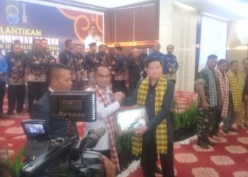 Ketua umum DPP PJI Hartanto menghadiri pelantikan pengurus ketua DPD PJI Sultra di kendari periode Tahun 2022-2026