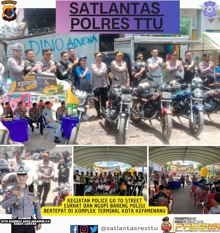 Polres TTU gelar tatap muka bersama Polri, Instansi terkait dan Komunitas Motor serta Masyarakat dalam kegiatan Ngopi Curhat Bareng Polisi