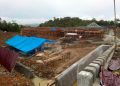Progres pengerjaan pembangunan Rumah Sakit Pratama di Desa Lologolu Nias Barat