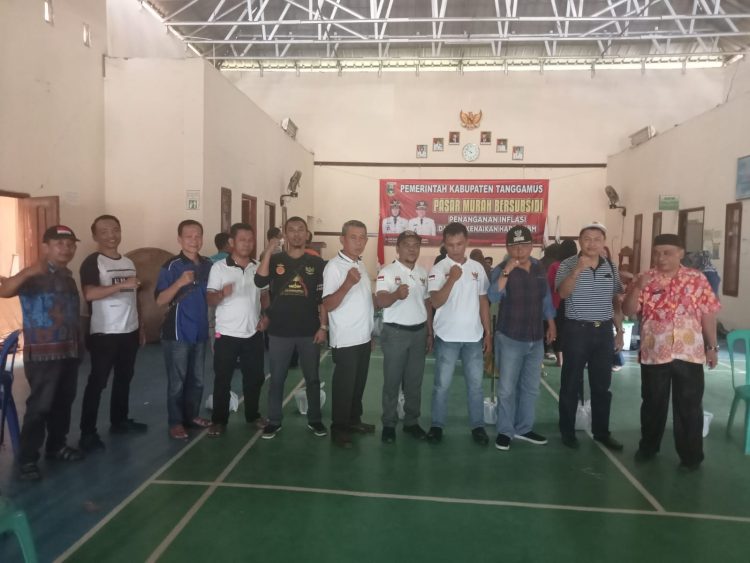 DPD LPKNI Tanggamus Mendampingi Dinas Koperasi, Usaha Kecil dan Menengah Perindustrian Perdagangan (KopUMKPerindag) Kabupaten Tanggamus dalam Kegiatan pagelaran Pasar Murah