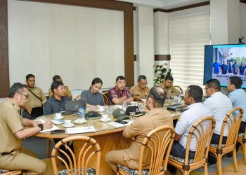 Audiensi Tim 9 Akselerasi Peta Jalan Ratifikasi ILO C-188, di Ruang Rapat Wali Kota Sabang