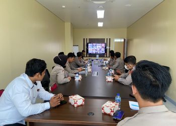 Kegiatan Latpra Ops Bina Waspada Musi Tahun 2022 yang bertempatan di lantai 5 gedung Persisi Polda Sumsel
