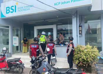 Tim Patroli Presisi Polres Aceh Barat rutin melaksanakan patroli kewilayahan pada jam-jam sibuk kegiatan masyarakat