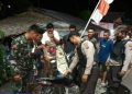Personil Polsek Wori bersama dengan personil TNI melaksanakan Sibulan (sikat Pemabuk jalanan)