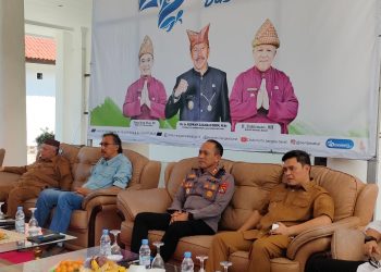 Kegiatan Coffee Morning di Rumdin Bupati Bangka Barat terkait Rangkaian Kegiatan HUT Provinsi Kep Babel ke 22