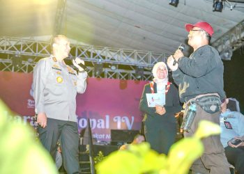 Kapolda Sumsel Irjen Pol Rachmad saat diminta sebagai tokoh inspiratif pada Perkemahan Bhakti Saka Bhayangkara Nasional ke IV di Gandus Palembang
