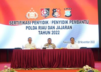 83 orang personel jajaran Kepolisian Daerah (Polda) Riau mengikuti kegiatan asesmen uji kompetensi penyidik dan penyidik pembantu