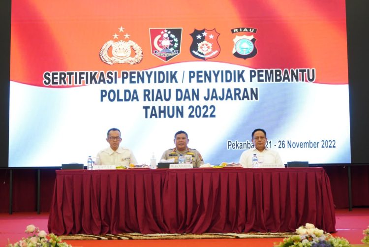 83 orang personel jajaran Kepolisian Daerah (Polda) Riau mengikuti kegiatan asesmen uji kompetensi penyidik dan penyidik pembantu