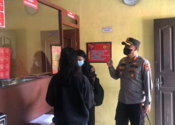 Kapolres Dairi AKBP Wahyudi Rahman, SH, S.I.K, MM turun langsung lakukan pengecekan sarana dan prasarana pada tempat pelayanan publik yang ada di Polres Dairi