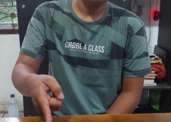 AP (30) pelaku tindak pidana narkotika warga Desa Indasari, Kelurahan Sinaksak, Kecamatan Tapian Dolok, Kabupaten Simalungun
