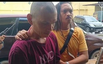 Jauhari alias Jai Bin Bayumi (39) warga Kelurahan Cintaraja Kecamatan Kayuagung Kabupaten OKI tak berkutik setelah diamankan Satres Narkoba Polres OKI
