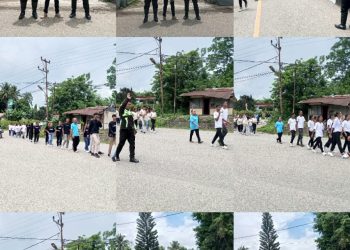 Satuan Lalu Lintas (Satlantas) Kepolisian Resor Timor Tengah Utara (Polres TTU) melakukan kegiatan Pengamanan dan Pengawalan (Pamwal) dari SMUK Warta Bakti menuju Gedung Alicia Kefamenanu