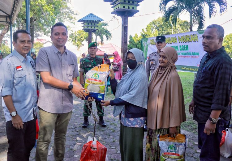Dinas Pangan Aceh bekerjasama dengan Dinas Pertanian dan Pangan Kota Sabang serta Perum Bulog Kanwil Aceh kembali menggelar pangan murah