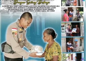 Kepolisian Resor Belu kembali menggelar bakti sosial dengan sasaran masyarakat kurang mampu
