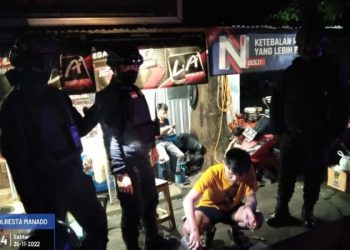 Kepolisian Polresta Manado melalui Rayon Samapta menggelar patroli Sibulan (Sikat pemabuk jalanan) dengan menyasar objek vital dan tempat berkumpulnya masyarakat