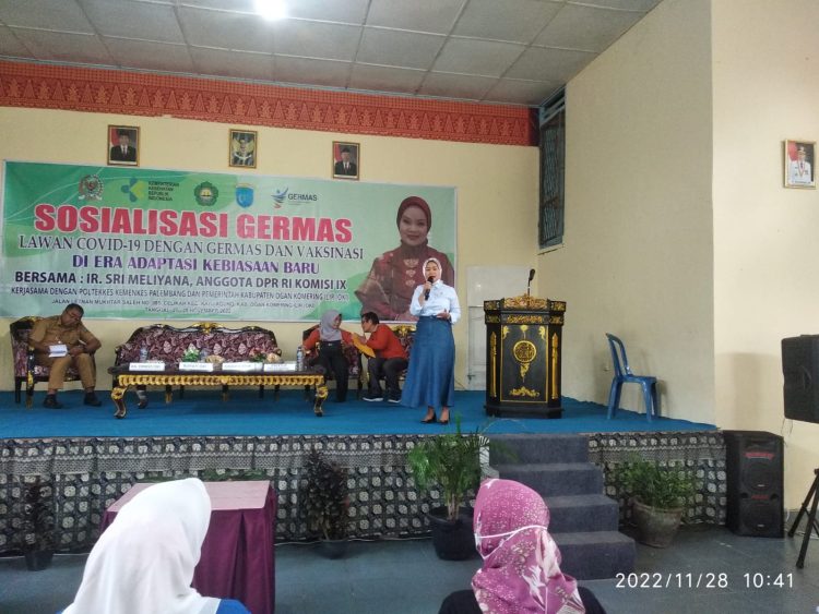Gerakan Masyarakat Hidup Sehat (GERMAS) hari ini Senin (28/11/2022) telah di laksanakan sosialisasi Germas yang bekerjasama dengan Poltekes Kemenkes Palembang dan pemerintah Kabupaten Ogan Komering Ilir