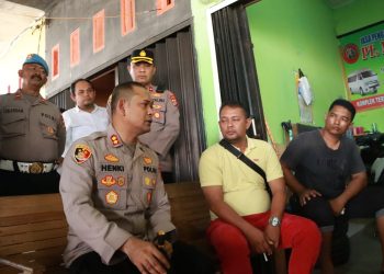 Kapolres Lhokseumawe AKBP Henki Ismanto, S.I.K turun langsung bersama jajaran ke lokasi terminal baru di jalan Pase, Desa Keude Aceh, Kec. Banda Sakti