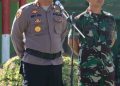Jajaran Komando Distrik Militer (Kodim) 1621 TTS dan Kepolisian Resor (Polres) TTS kembali menggelar Apel Gabungan TNI/Polri dalam rangka meningkatkan Sinergitas