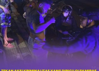 Tim Rayon Satuan Samapta Polresta Manado kembali membubarkan sekelompok remaja yang kedapatan mengkonsumsi minuman keras (miras)
