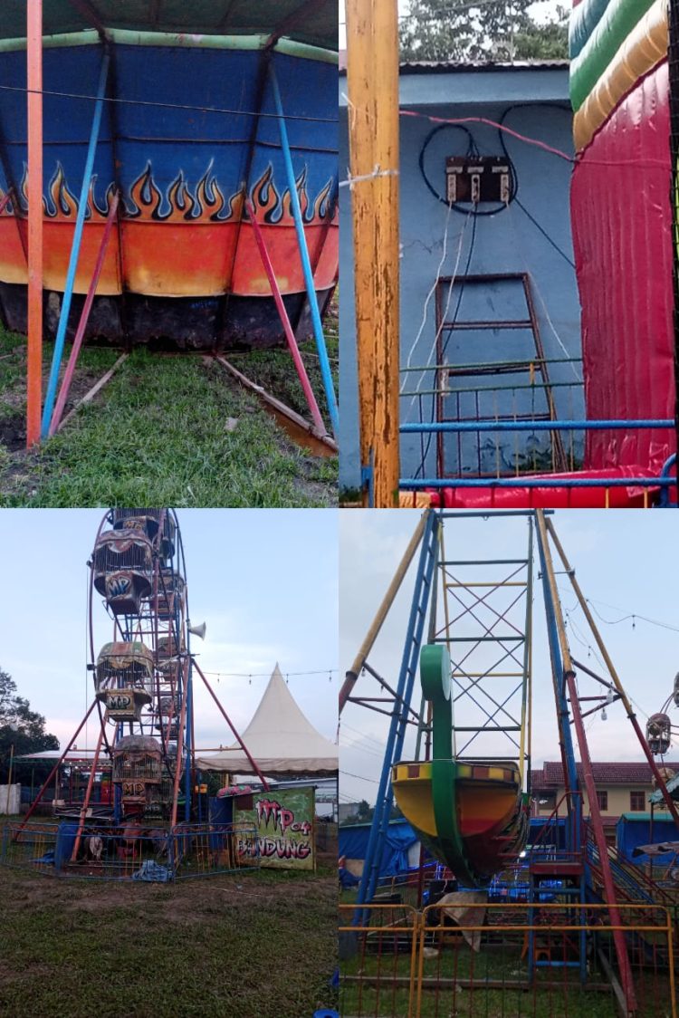 Permainan Pasar Malam Marihat, yang berada di Jalan Malanthon Siregar, Kelurahan Toba, Kecamatan Siantar Marihat, Nagapita Kecamatan Siantar Martoba Kota Pematangsiantar dan Nagori Rambung Merah