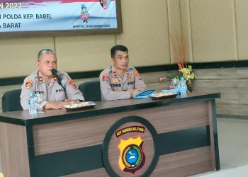 Kegiatan Pembinaan Etika Profesi Polri dan Sosialisasi Perpol No. 7 tahun 2022 oleh Subbid Wabprof Propam Polda Kep. Bangka Belitung