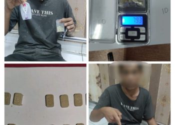 Ditresnarkoba Polda Sumsel Berhasil Meringkus 1 orang pengedar barang haram jenis ekstasi di Pinggir jalan Desa Ulak Kerbau Lama Kecamatan Tanjung Raja