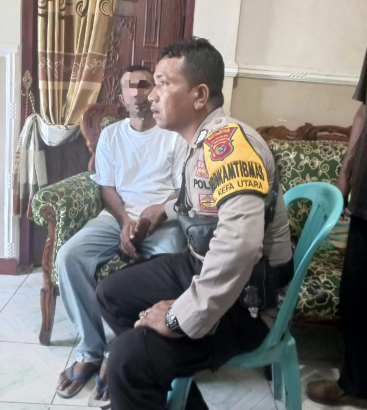 Bhabinkamtibmas, Kelurahan Kefa Utara, Kecamatan Kota Kefamenanu, Kabupaten Timor Tengah Utara, NTT, Bripka. M. Virmon, SH berhasil mengamankan seorang pemuda yang diduga melakukan penggelapan sepeda motor yang berinisial CRFO