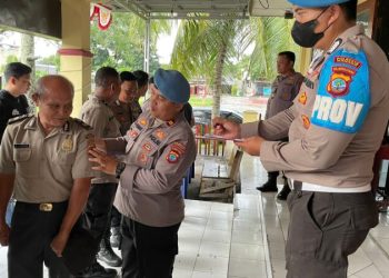 Seksi Profesi dan Pengamanan (Sie Propam) Polresta Manado melaksanakan kegiatan penegakkan ketertiban dan disiplin (Gaktibplin)