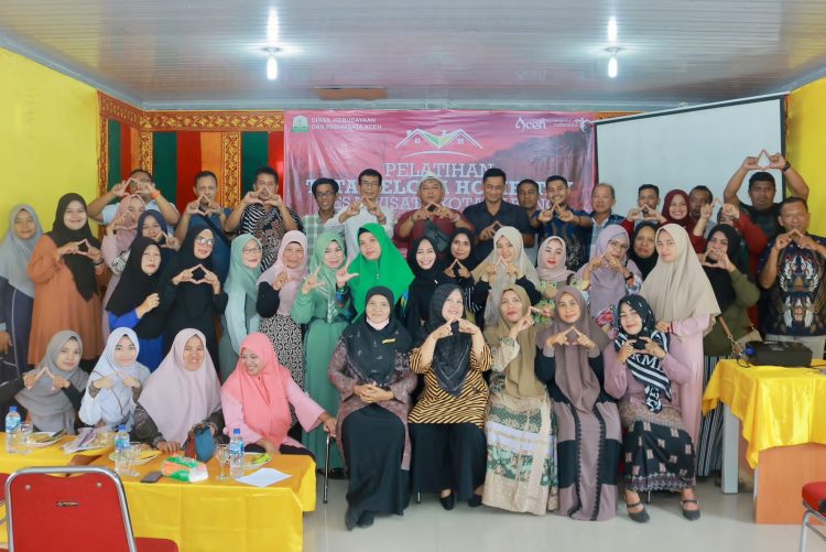 Pelatihan Tata Kelola Homestay Desa Wisata Kota Sabang, yang diselenggarakan Dinas Kebudayaan dan Pariwisata Aceh