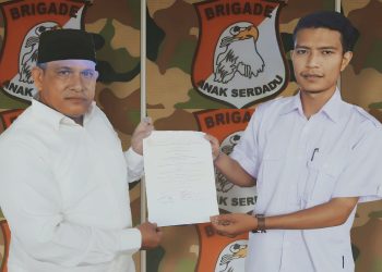 DPD Brigade Anak Serdadu (BAS) Aceh mengesahkan Sulthan Alfaraby sebagai Ketua Dewan Pimpinan Cabang (DPC) BAS Kota Banda Aceh