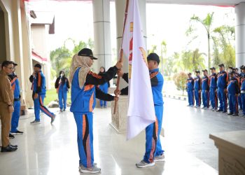 Pemerintah Kabupaten Nagan Raya gelar Upacara Pelepasan Kontingen Pekan Olah Raga Aceh (PORA) ke XIV (14)