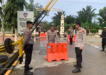 Kapolres Aceh Utara AKBP Riza Faisal, S.I.K., M.M melakukan Inspeksi Mendadak (Sidak) di Penjagaan Mako Polres Aceh Utara