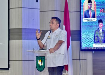 Musyawarah Kota (Mukota) II Kadin Kota Sabang, yang berlangsung di Aula Lantai IV Kantor Wali Kota Sabang