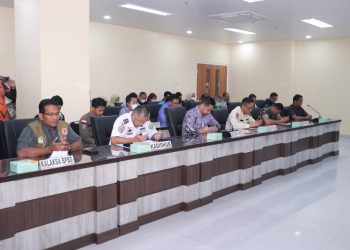 Kegiatan rapat pimpinan Karoops dengan agenda kesiapan pelaksanaan rapat lintas sektor Ops Lilin Musi 2022 Polda Sumsel, Jumat 9 Desember 2022
