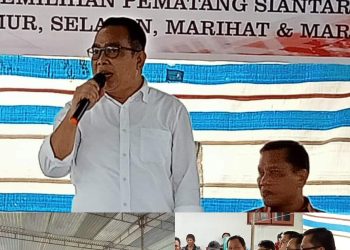 Anggota DPRD Kota Pematangsiantar Astronout Nainggolan melakukan kunjungan ke Kampung Gunung, Kelurahan BP Nauli, Kecamatan Marihat