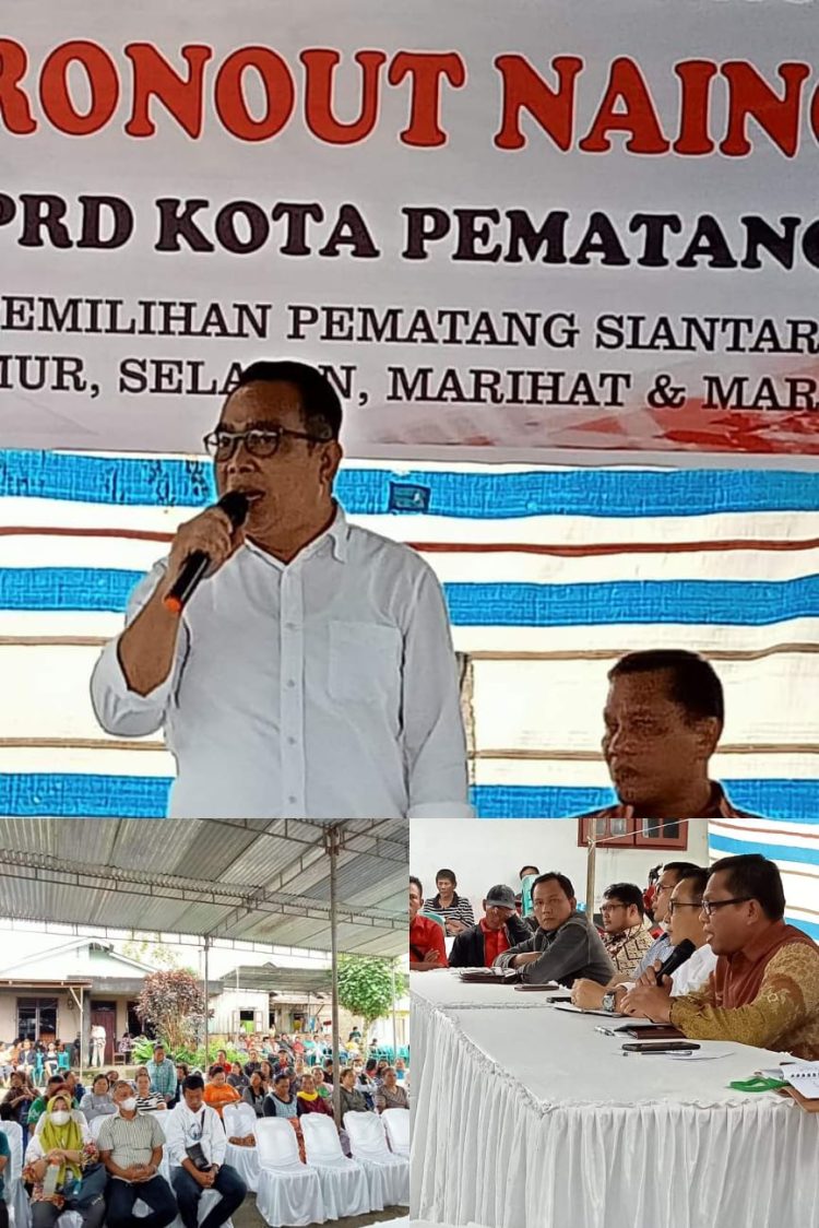 Anggota DPRD Kota Pematangsiantar Astronout Nainggolan melakukan kunjungan ke Kampung Gunung, Kelurahan BP Nauli, Kecamatan Marihat