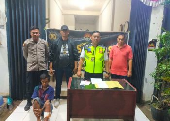 Polsek Seberang Ulu Satu (SU 1) Palembang melakukan giat press rilis kasus Pencurian