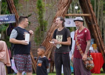 Antusias dari wisatawan asing asal Prancis dan Amerika yang sedang berada di Sabang