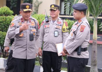 Wakil kepala Kepolisian Daerah (Wakapolda) Sumsel Brigjen Pol Rudi Setiawan SIK MH melakukan Inspeksi mendadak (Sidak) pelaksanaan apel pagi satker dan pengecekan Kantin