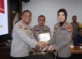 Kegiatan penandatanganan Pakta Integritas dan penyusunan rendisgar t.a 2023 Polresta Pangkalpinang dan Polsek Jajaran