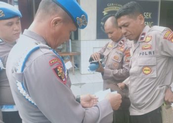 Guna meningkatkan disiplin anggota, Sie Propam Polresta Manado menggelar kegiatan Penegakan, Ketertiban dan Disiplin (Gaktibplin)