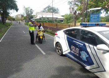 Giat Rutin Sat Lantas Polres Bangka Barat