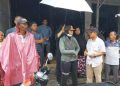 Penjabat (Pj) Bupati Nagan Raya, Fitriany Farhas, AP, S.Sos, M.Si menyambangi lokasi kebakaran yang terjadi di Pasar Inpres Simpang Peut