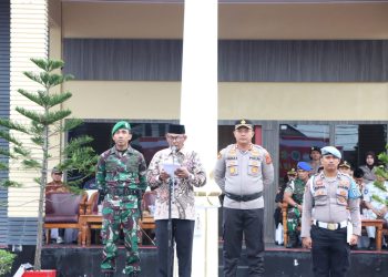 Polres Aceh Barat melaksanakan Apel Gelar Pasukan Operasi Lilin Seulawah-2022 yang dipimpin langsung oleh Bupati Aceh Barat