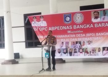 Kapolres Bangka Barat menghadiri HUT DPC Asosiasi Badan Permusyawaratan Desa Nasional (ABPEDNAS) Kabupaten Bangka Barat Ke-2