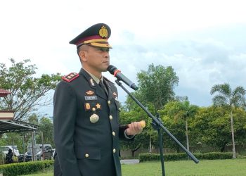 Kapolres Bangka Barat AKBP Catur Prasetiyo SIK bertindak selaku Inspektur upacara pada Hari Ibu Nasional yang biasa diperingati pada tanggal 22 Desember