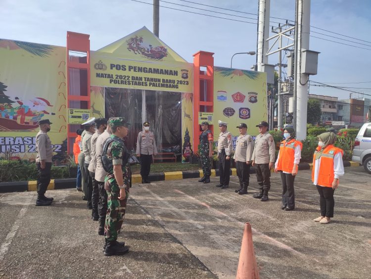 Operasi lilin musi 2022 Polsek Ilir Timur II menyiapkan satu pospam guna meningkatkan pelayanan dan pengamanan masyarakat