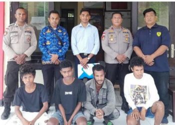 Polsek Lasiolat, Polres Belu berhasil mengamankan 4 orang Warga Negara Asing (WNA) asal Republik Demokratik Timor Leste (RDTL)
